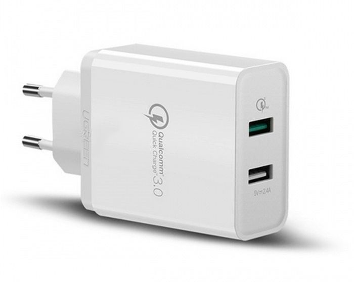 Универсальное зарядное устройство Ugreen CD132 с поддержкой Quick Charge 3.0