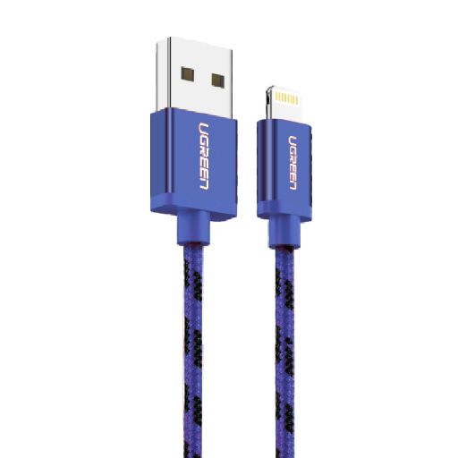 40342 Кабель UGREEN US247 USB-Lightning, цвет: синий, 2M  на ugreen.by 