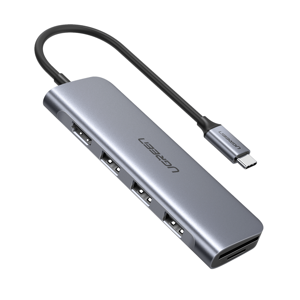 70410 Конвертер UGREEN CM195 Type-C - 3*USB 3.0, HDMI, TF/SD  на ugreen.by 