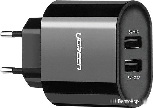 20383 UGREEN CD104 Зарядное устройство, 2порта, 3,4A, цвет: черный  на ugreen.by 