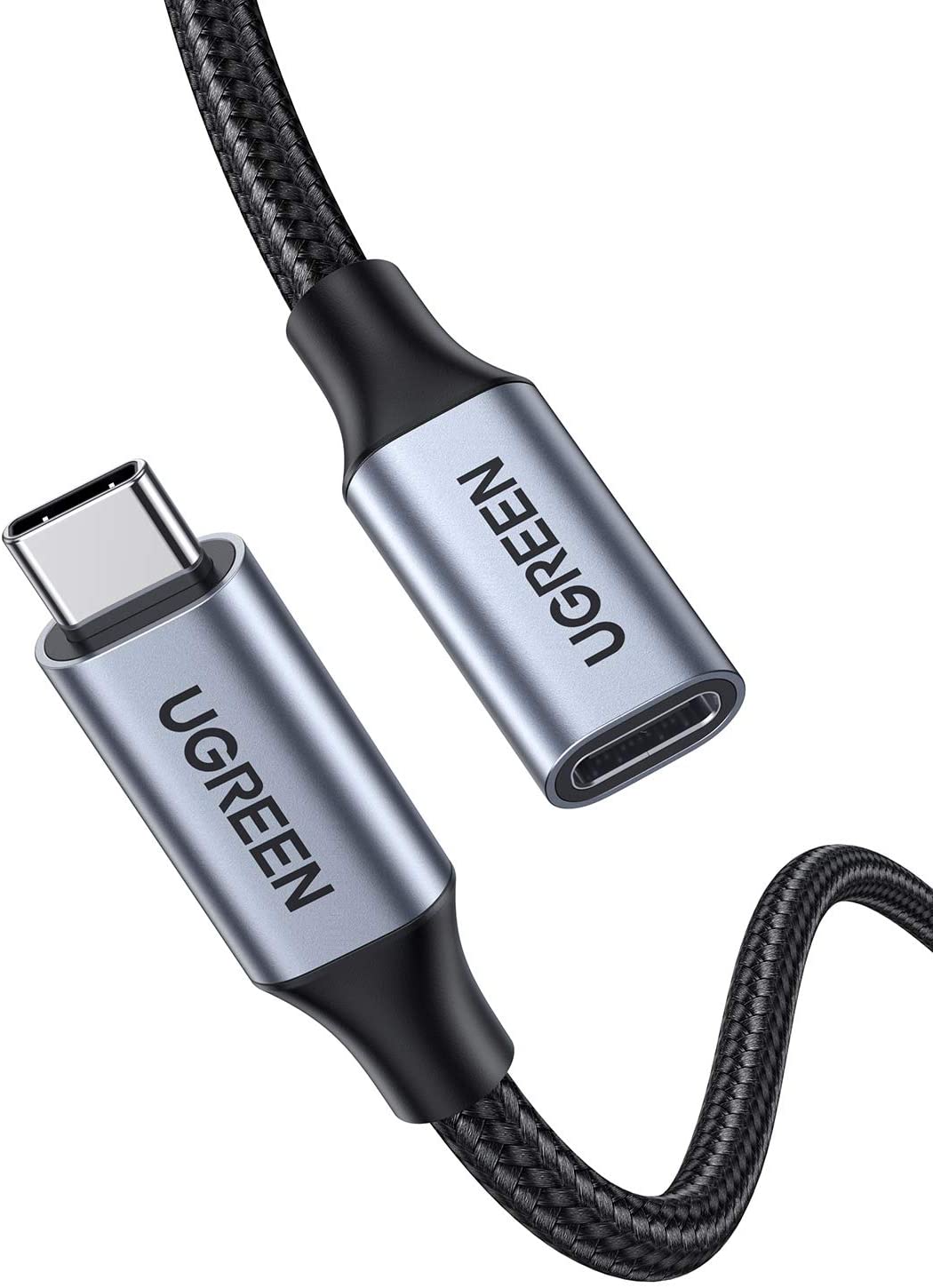 30205 Кабель удлинитель UGREEN US372 USB-C - USB-C (папа-мама), цвет: черный, 1M  на ugreen.by 