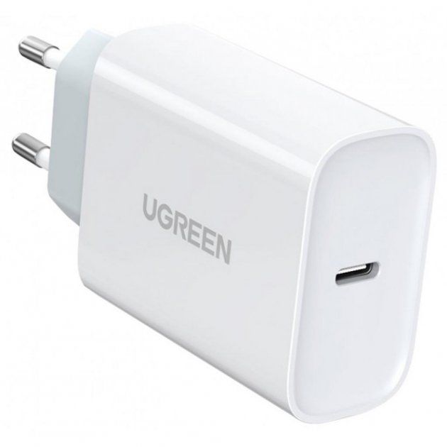 70161 UGREEN CD127 Зарядное устройство, 1порт USB-C, 3А, 30W, цвет: белый  на ugreen.by 