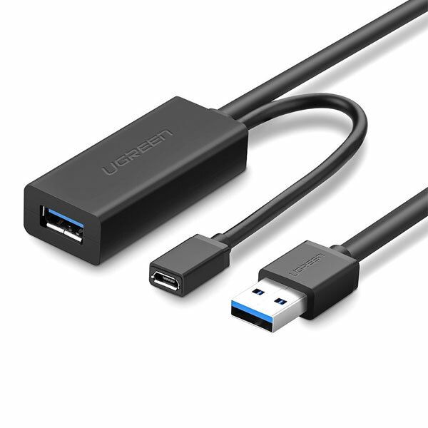 20827 Кабель удлинитель UGREEN US175 USB-A - USB-A (папа-мама), цвет: черный, 10M  на ugreen.by 