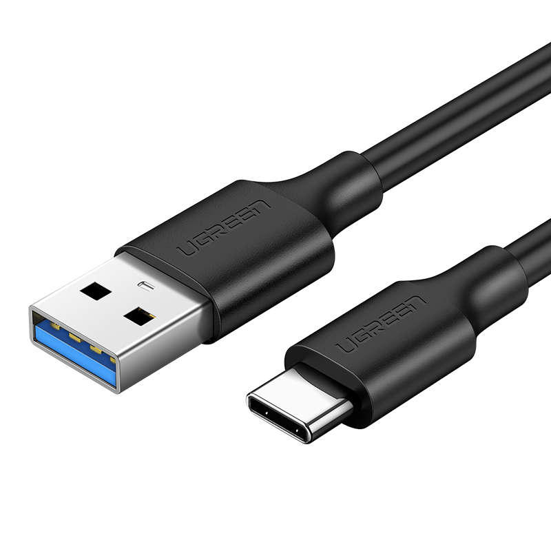 20882 Кабель UGREEN US184 USB 3.0 - USB Type-C, цвет: черный, 1M  на ugreen.by 