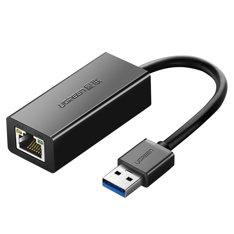 20256 Конвертер сигнала Ugreen CR111 USB3.0 - LAN 10/100/1000. Длина - 0,15м. Цвет- Черный.  на ugreen.by 