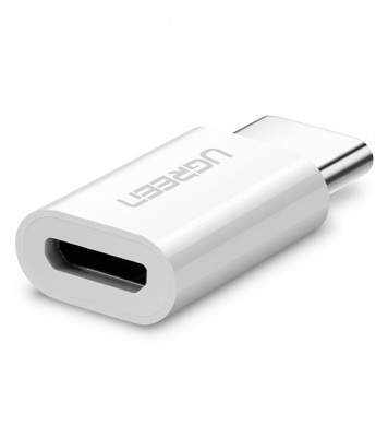 30864 Адаптер UGREEN US157 USB-C 3.1 - Micro USB, цвет: белый можно капить на ugreen.by