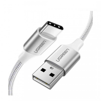60129 Кабель UGREEN US288 USB 2.0 - USB Type-C, цвет: белый, 0.25M можно капить на ugreen.by