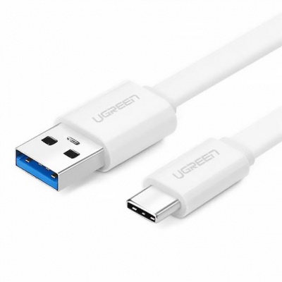 Кабель USB - USB-TypeC 1,5м Ugreen US141 (50391) белый можно капить на ugreen.by