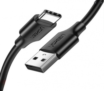 60117 Кабель UGREEN US287 USB 2.0 - USB Type-C, цвет: черный, 1.5M можно капить на ugreen.by
