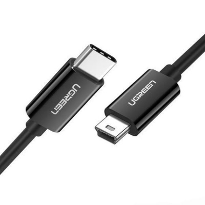 50445 Кабель UGREEN US242 USB-C - Mini USB, цвет: черный, 1M можно капить на ugreen.by