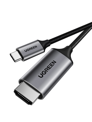50571 Кабель UGREEN MM142 USB-C - HDMI, цвет: серый, 2M можно капить на ugreen.by