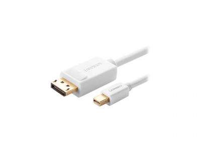 10476 Кабель Ugreen MD105 MiniDisplayPort-DisplayPort, 1.5m, Цвет-белый. можно капить на ugreen.by