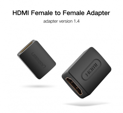 20107 Переходник UGREEN 20107 HDMI-HDMI (female-female). Цвет - черный. можно капить на ugreen.by