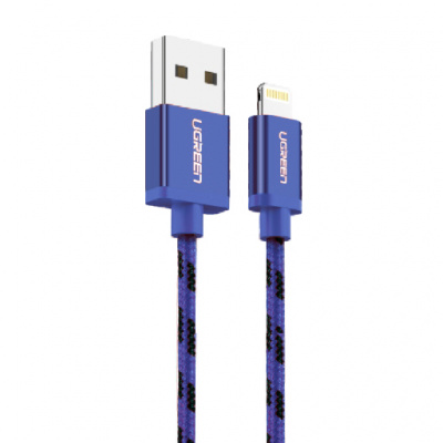 40340 Кабель UGREEN US247 USB-Lightning, цвет: синий, 1M  на ugreen.by 