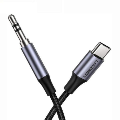 30633 Аудио кабель USB-C - 3,5мм UGREEN AV143, цвет - черный можно капить на ugreen.by