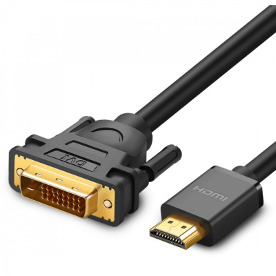 10135 Кабель UGREEN HD106 HDMI - DVI, цвет: черный, 2M можно капить на ugreen.by