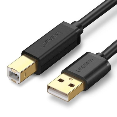 10351 Кабель UGREEN US135 USB-A - USB-B, цвет: черный, 3M можно капить на ugreen.by
